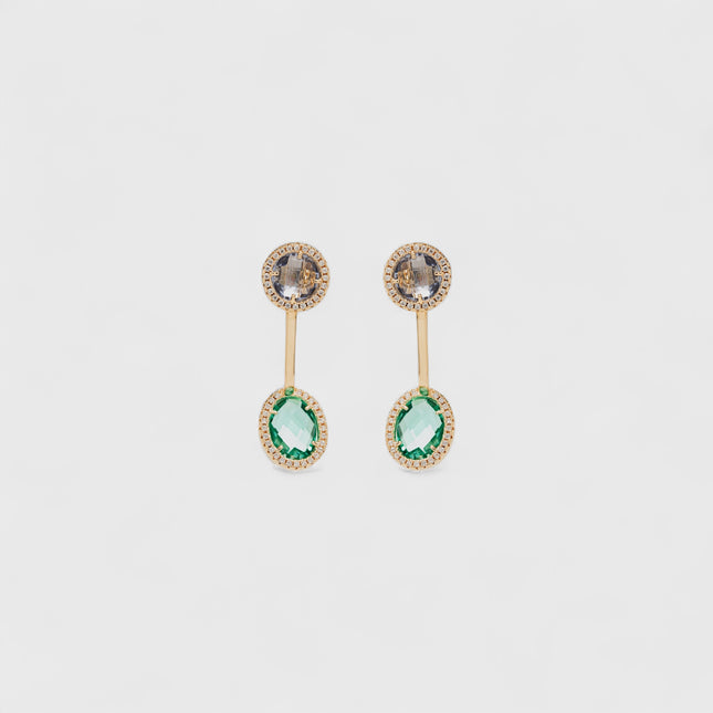 Ear jacket earrings