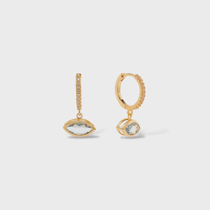 Crystal hoop earrings
