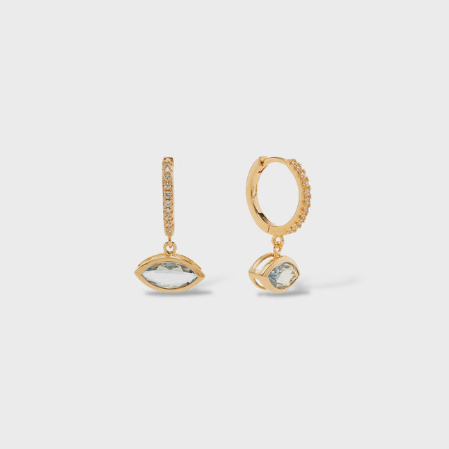 Crystal hoop earrings