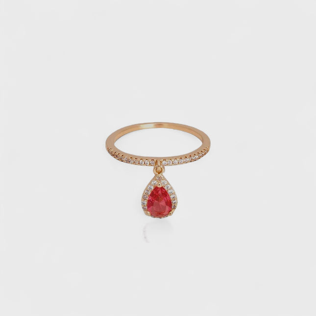 Ring drop morganite