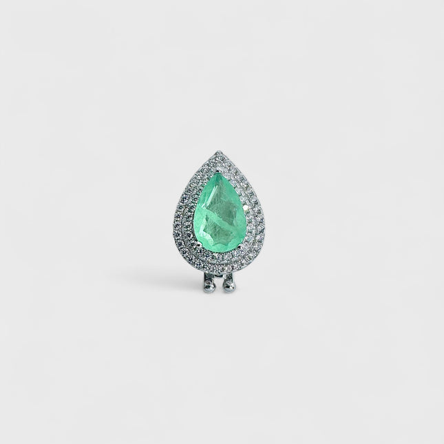 Crystal Fusion tourmaline drop charm