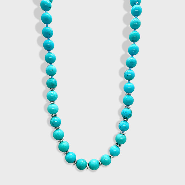 Turquoise balls necklace