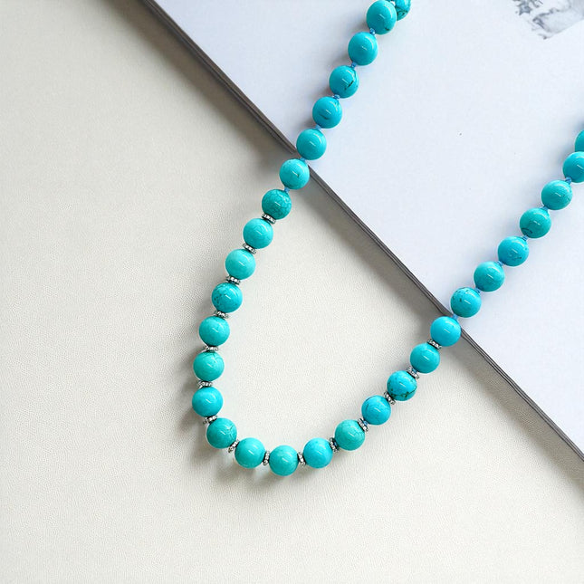 Turquoise balls necklace