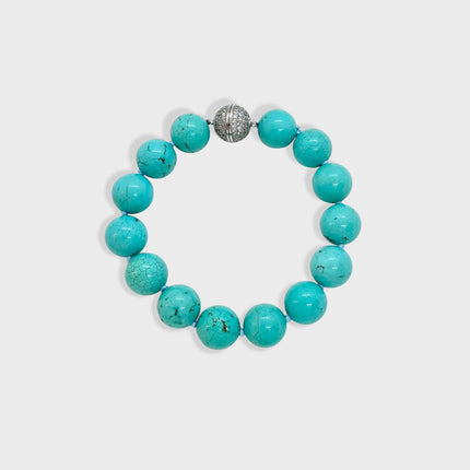 Turquoise balls bracelet