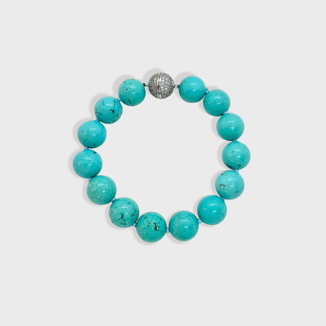 Turquoise balls bracelet