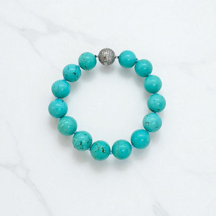 Turquoise balls bracelet