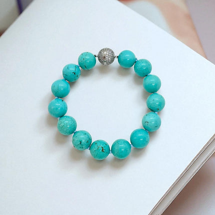 Turquoise balls bracelet
