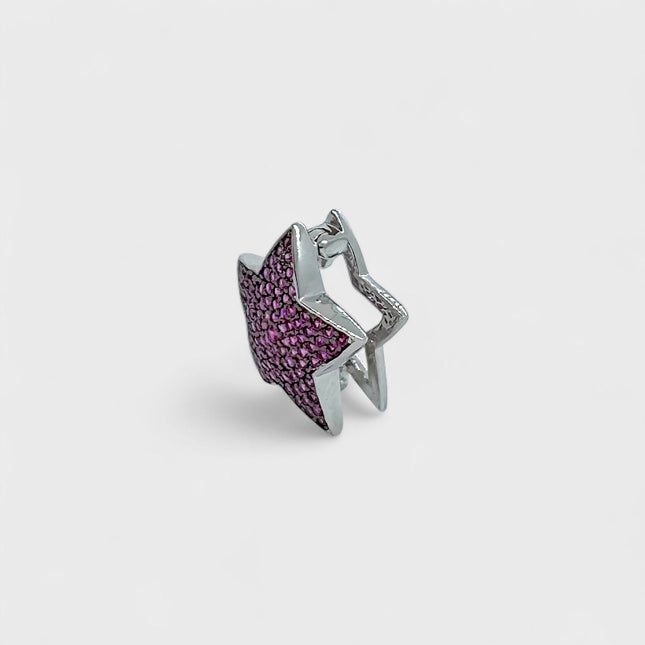 Pink star charm