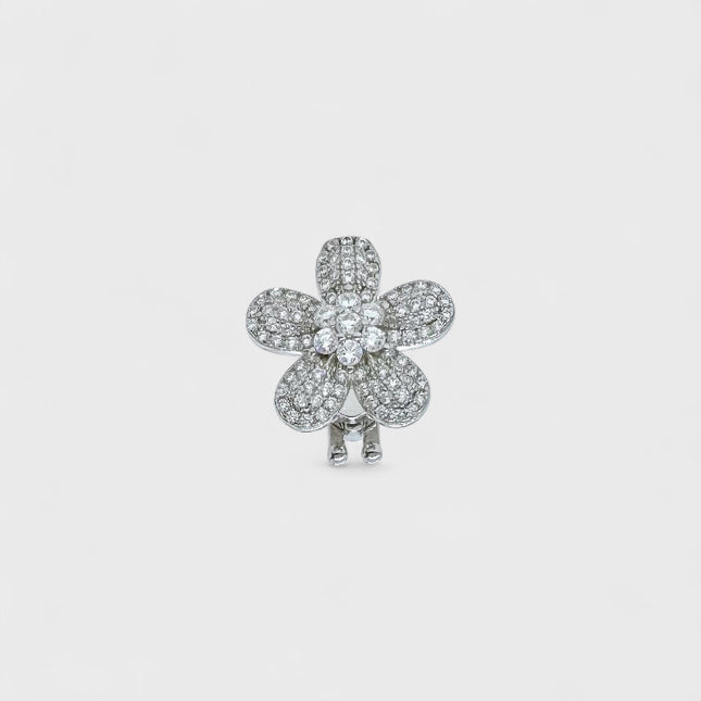 Flower zirconia charm
