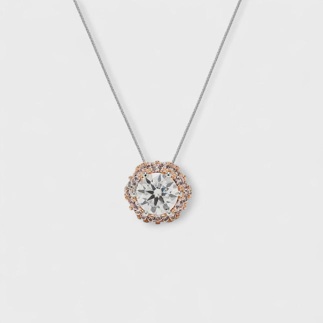 Moissanite colourful necklace